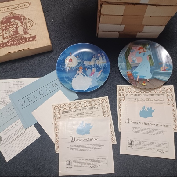 Disney Knowles Collector Plate Cinderella 